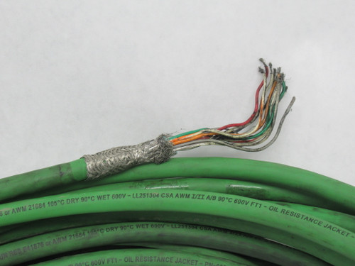 Allen-Bradley 2090-CFBM7DF-CEAA15 Series A Motor Feedback Servo Cable 15m L USED