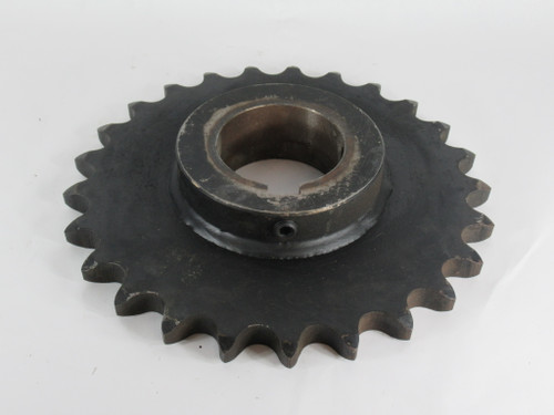 Tsubaki 140B25F4-1/4 Roller Chain Sprocket 4-1/4" Bore 25 Teeth 140 Chain USED