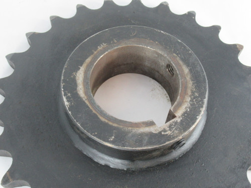 Tsubaki 140B25F4-1/4 Roller Chain Sprocket 4-1/4" Bore 25 Teeth 140 Chain USED