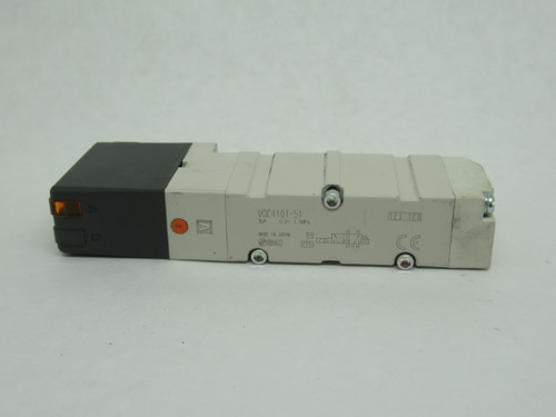 SMC VQC4101-51 Plug-In Solenoid Valve 24VDC 5-Port 0.2-1.0MPa USED