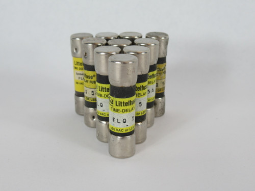 Littelfuse FLQ-5 Time-Delay Fuse 5A 500V Lot of 10 USED