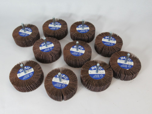 Merit MW GOF MM-3010 X 1/4 60ARB Mini Grinding Wheel 60 Grit 10-Pack BOX DMG NEW