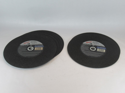 Milwaukee 49-94-1415 Cut-Off Wheel 14" x 3/32" x 1" A36P Lot of 7 Wheels NEW