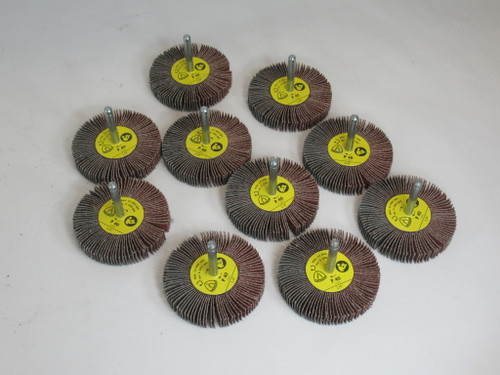 Klingspor 279233 KM 613 Abrasive Mop 3" x 1/2" x 1/4" 10-Pack BOX DAMAGE NEW