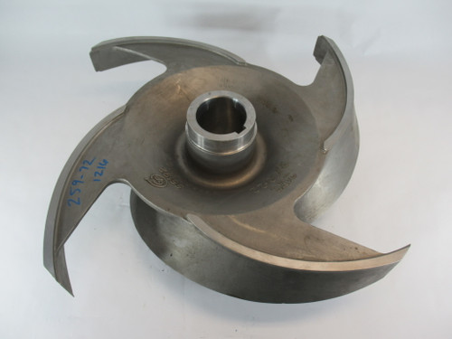 Goulds Pumps 259-72-1216 4-Vane Stainless Impeller 8x10-22 3175 SHELF WEAR NOP