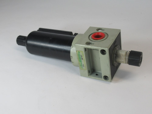 Numatics L22L-03M Lubricator with 3.8 oz Metal Bowl 3/8" NPT USED