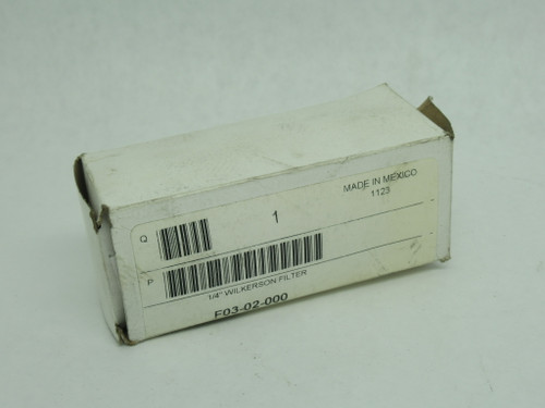 Wilkerson F03-02-000 Miniature Compressed Air Filter 1/4" NPT SHELF WEAR NEW