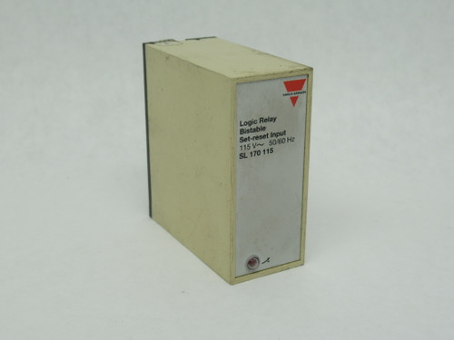 Carlo Gavazzi SL170115 Bistable Logic Relay Set-Reset Input 115VAC 50/60Hz USED