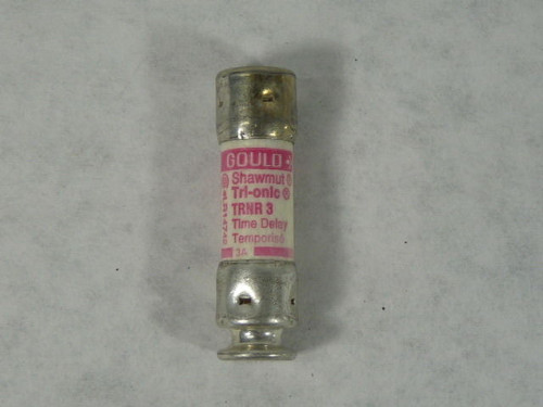 Gould Shawmut TRNR3 Time Delay Fuse 3A 250V USED