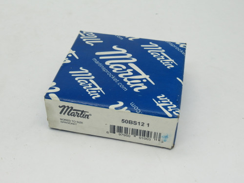 Martin 50BS12-1 Roller Chain Sprocket 1" Bore 12T 50 Chain 5/8" Pitch SEALED NEW