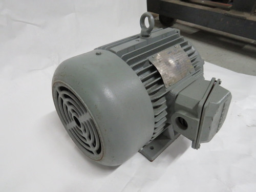 Leeson AC Motor 7.5HP 1760RPM 208-230/460V 213T TEFC 3PH 20.4-19.2/9.6A USED