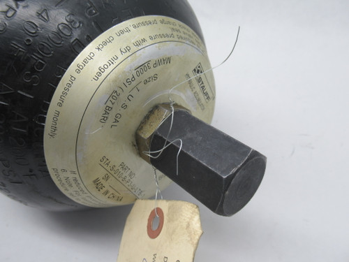 Stauff STA-S-010-B-P3-U-LTB-1 Hydraulic Accumulator 1 US Gal NEEDS RECHARGE USED