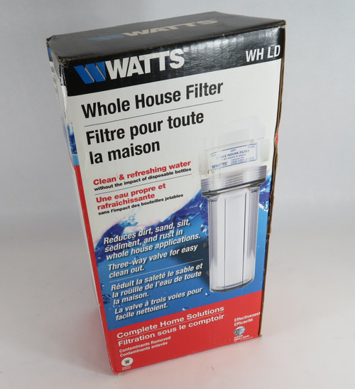 Watts WH LD Whole House Filter Kit 50-10 Microns 3/4" NEW