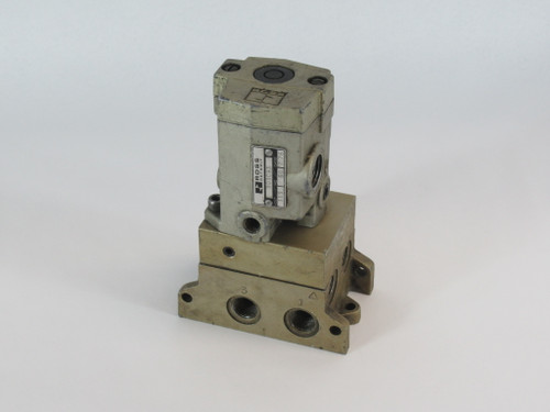 Ross 903C93 Solenoid Valve C/W W-256B91 Sub Base 115V 60Hz USED