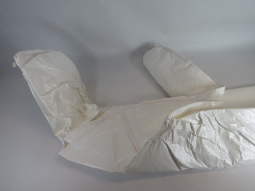 Dupont SL127BWHXL001200 Hooded Chemical Resistant Coverall Tychem 4000 Lot/2 NOP