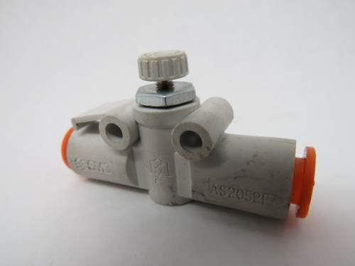 SMC AS2052F-09 In-Line Speed Control Valve 5/16" 8mm Tube USED