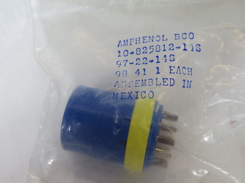 Amphenol 10-825812-14S 97-22-14S Circular Connector 19 Pin NWB