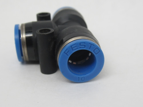 Festo 153131 QST-10 Push-In T-Connector10mm Tube OD USED