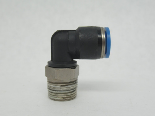 Festo 130934 QSL-B-3/8-10 Push-In L Fitting R3/8" Thread 10mm Tubing OD USED