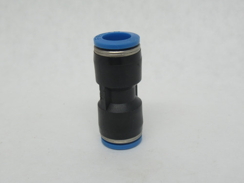 Festo 153034 QS-10 Push-In Connector 10mm Tubing OD USED