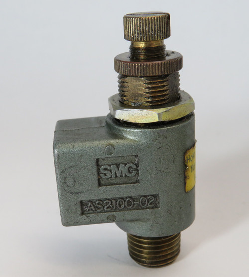 SMC AS2100-02 1/4" Flow Control Valve USED