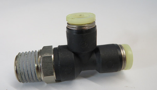 Pisco PD1/4-N2U Run Tee Fitting 1/4" Tube OD 1/4 NPT NOP