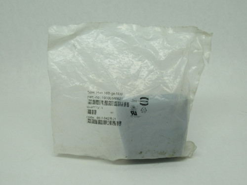 Harting HAN16B-GS-M32 Side-Entry Hood 4 Pegs HOLEY BAG NWB