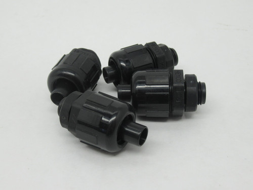 Heyco 8398 Liquid-Tight Conduit Fitting 1/4" Conduit/Tubing x PG7 Lot of 4 NOP