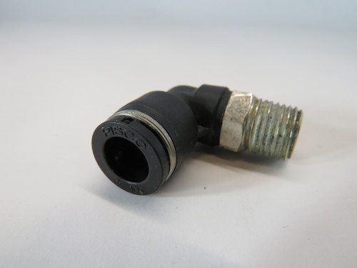 Pisco PL10-02 Elbow Push-In Fitting 10mm Tube R1/4 USED