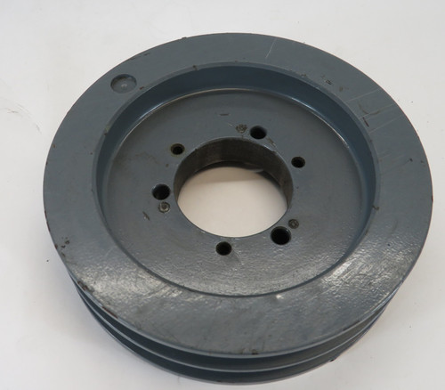TB Woods 2B6.4SDS Transmission Pulley 1/2"-2" Bore 2Groove 6.75"OD A/B Belt USED