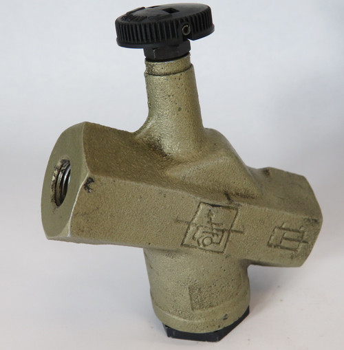 Ross 1968B2007 2/2 Flow Control Valve 1/4" Inlet/Outlet 3/8" Size USED