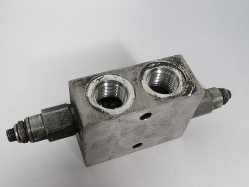 Sun Hydraulics YFK Manifold Assembly 0.34" Hole DIA C/W x2 RDDA Valves USED
