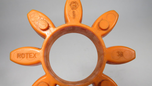 KTR 020381000045 Rotex 38 Series Orange Spider Insert 92 Shore-A USED
