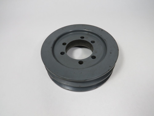 TB Wood's 5.4X2B-SDS V-Belt Pulley 1/2-2” SDS Bushing 2-Groove 5.75” OD USED