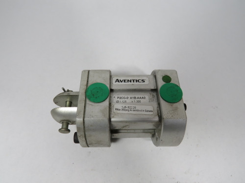 Aventics P2CG-01A1B-AAA0 Compact Cylinder 1-1/8" Bore 1" Stroke USED