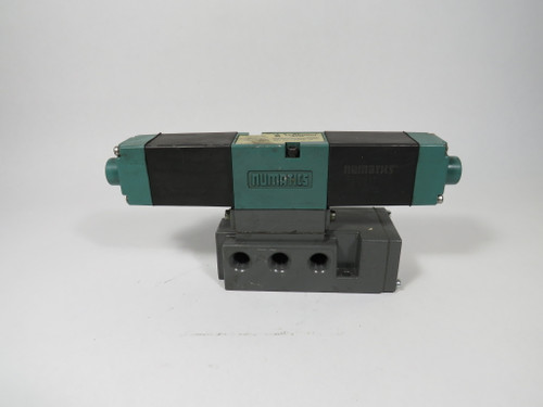 Numatics 082SS43CM000060 Solenoid Actuated Valve W/ Speed Control USED