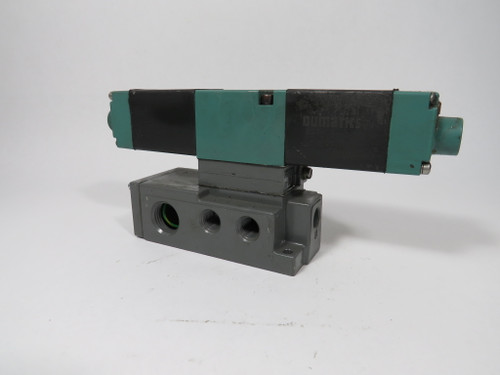 Numatics 082SS43CM000060 Solenoid Actuated Valve W/ Speed Control USED