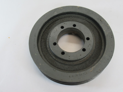 TB Woods 8.0X2B-SK 802B Sheave 1/2-2-5/8" Bore 2 Groove 8.35"OD A/B Belt USED