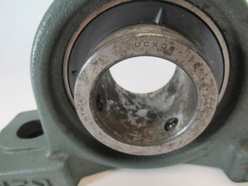 NTN UCPX09-112D1 Pillow Block Bearing 2 Bolt 1-3/4" Bore Cast Iron RUST NOP