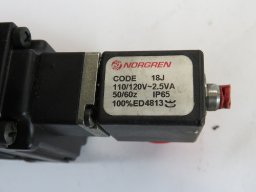 Norgren MN01EGA25AJJA Solenoid Valve 110/120VAC 50/60Hz 1/2" NPT SHELF WEAR NOP