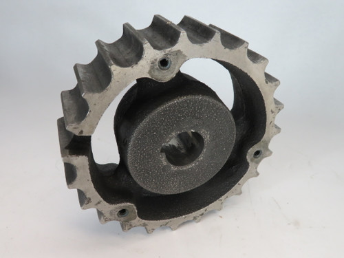 Rexnord 815-23TX1 Arm Body Sprocket 1" Bore 23T 5.59"OD Cast Iron USED