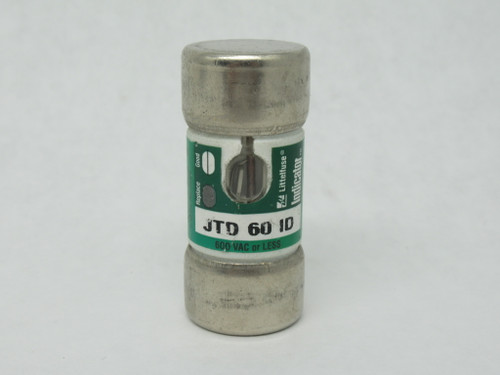 Littelfuse JTD-60-ID Time-Delay Indicator Fuse 60A 600V Lot of 10 USED