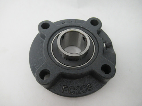 RBL UCFC206-20 Round Flange Bearing 4 Bolt 1-1/4" Bore Cast Iron BOX DAMAGE NEW
