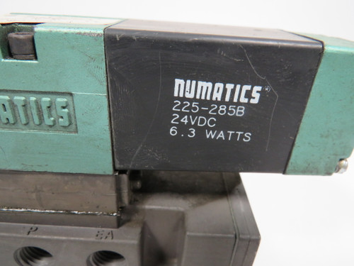 Numatics 082SS43CM Solenoid Valve C/W Speed Control 24VDC 0.25A 6.3W USED