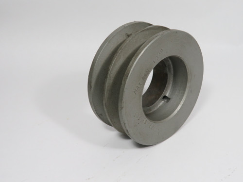 TB Wood's 362B V-Belt Sheave 1/2 to 1-5/8” SH Bushing 2-Groove 3-7/8" OD USED