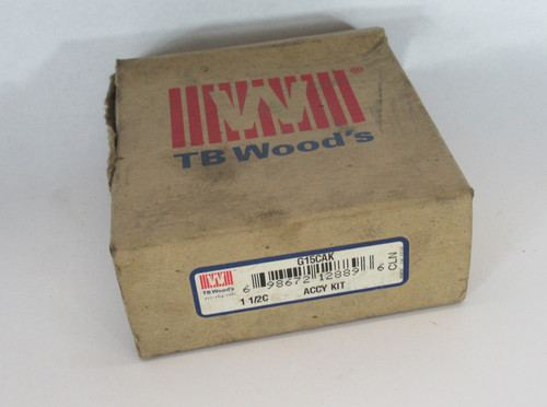 TB Wood's G15CAK Coupling Accessory Kit 2x Snap Ring & Seal Ring BOX DAMAGE NEW