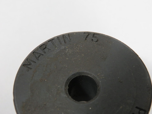 Martin 075-3/8 Jaw Coupling 3/8” Bore 1-3/4" OD No Keyway/No Set Screw USED