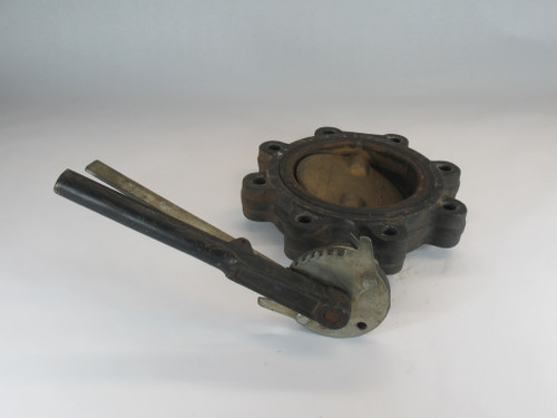 Milwaukee Valve CL223E A6 Lug Butterfly Valve 6" Cast Iron Body SHELF WEAR USED