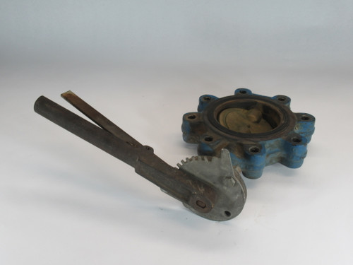 Milwaukee Valve CL223E A4 Lug Butterfly Valve 4" Cast Iron Body SHELF WEAR USED