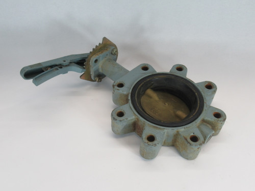 Kitz 6122EL400 Lug-Style Butterfly Valve 4" Ductile Iron Body SHELF WEAR USED